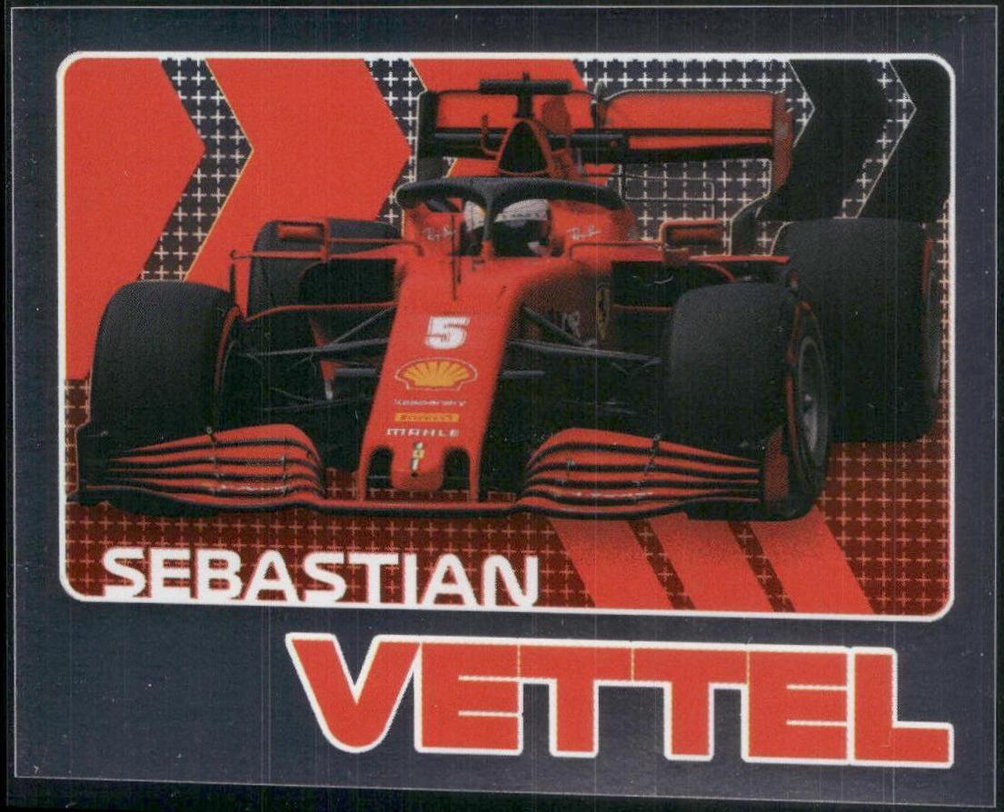 Sebastian Vettel #30 Racing Cards 2020 Topps Formula 1 Stickers