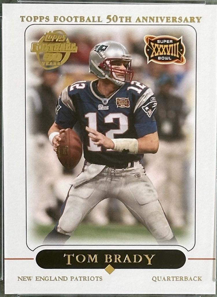 Tom Brady #5 Football Cards 2005 Topps Super Bowl MVP