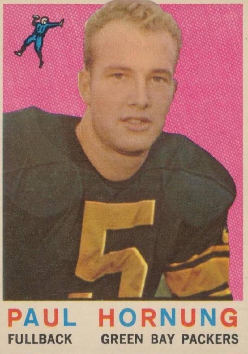 Paul Hornung #82 Football Cards 1959 Topps