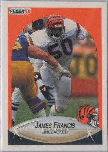 James Francis #U-8 Football Cards 1990 Fleer Update