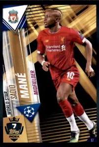 Sadio Mane #S7 Soccer Cards 2019 Topps Match Attax 101 World Star