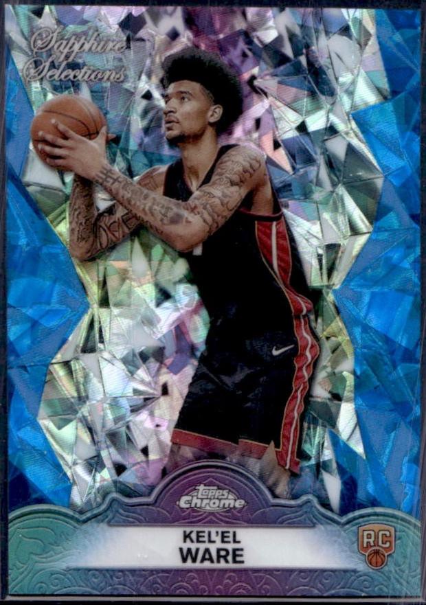 Kel'el Ware #SS-11 2024 Topps Chrome Sapphire Selections Basketball