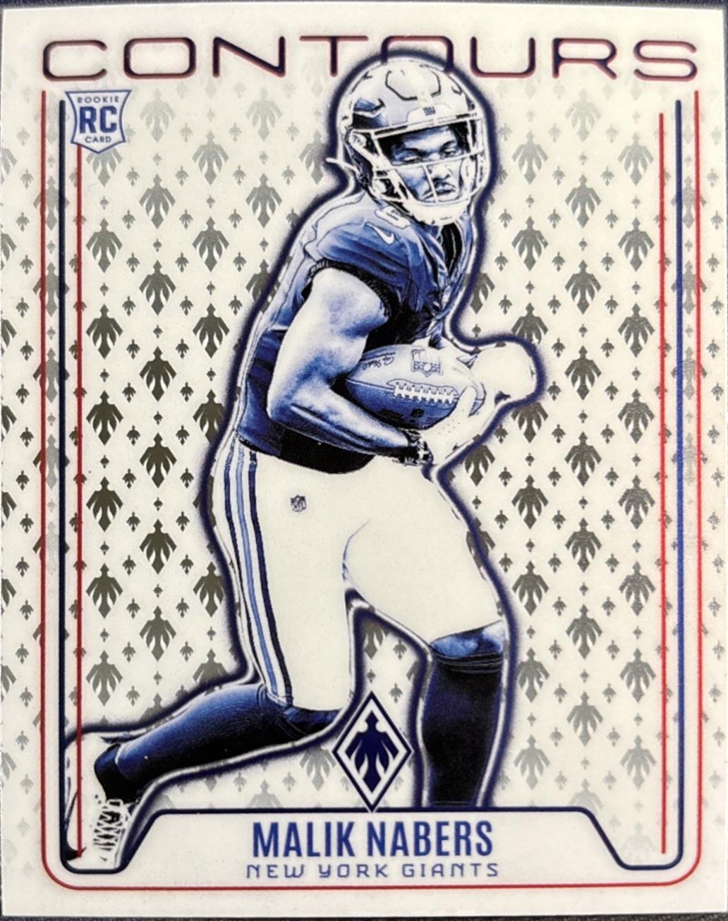 Malik Nabers #16 Football Cards 2024 Panini Phoenix Contours