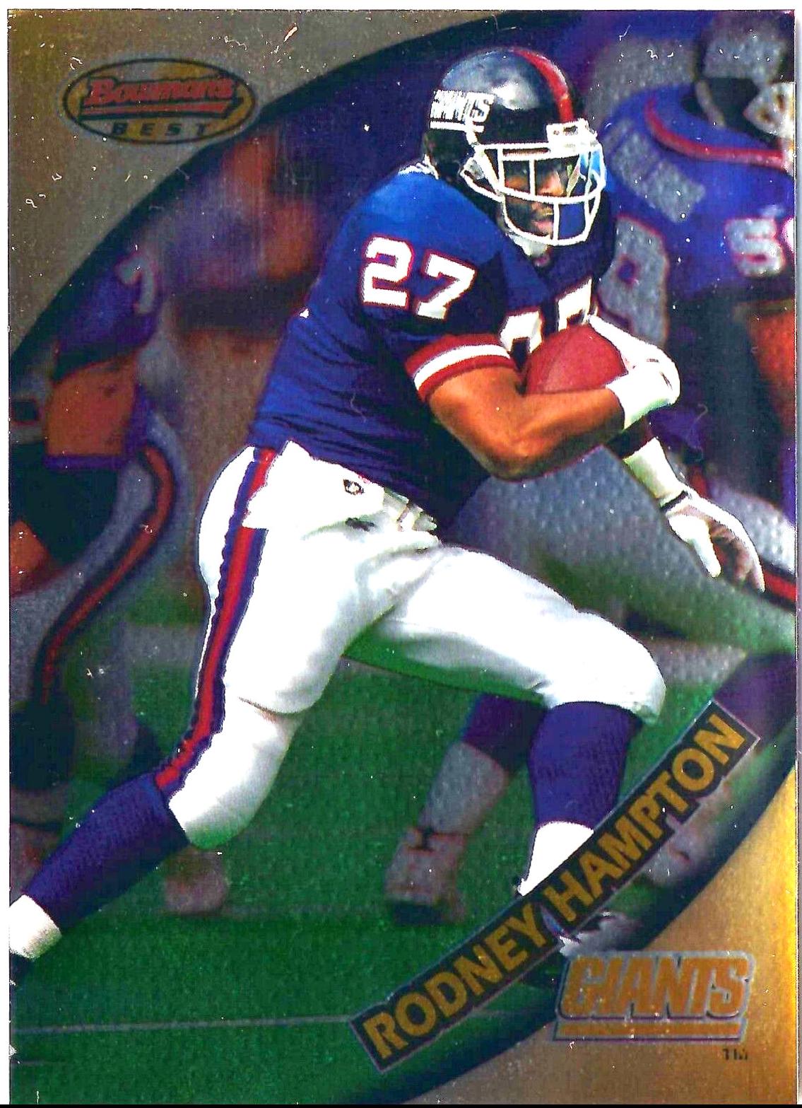 Rodney Hampton #4 Football Cards 1997 Bowman's Best