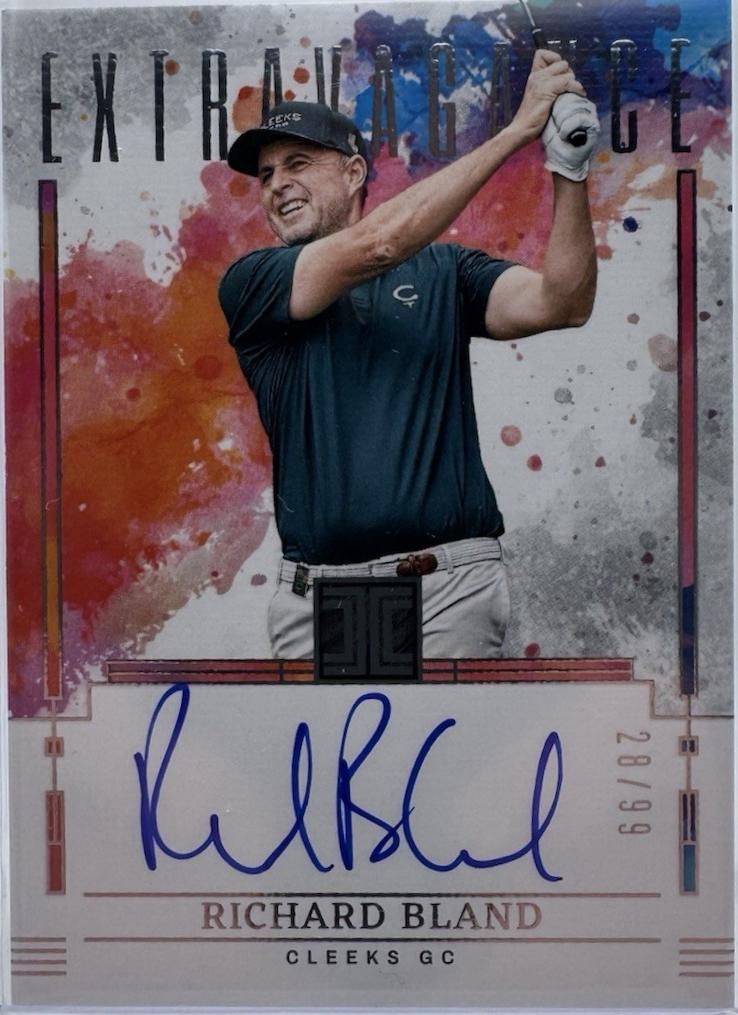 Richard Bland #13 2025 Panini Impeccable LIV Extravagance Autograph Golf
