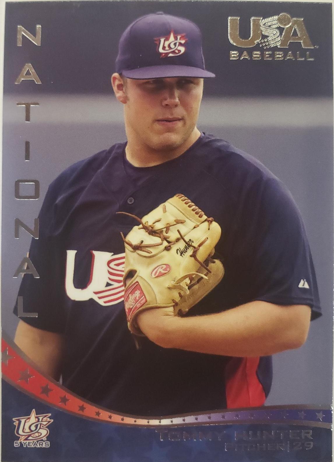 Tommy Hunter #16 Baseball Cards 2007 Upper Deck USA Baseball