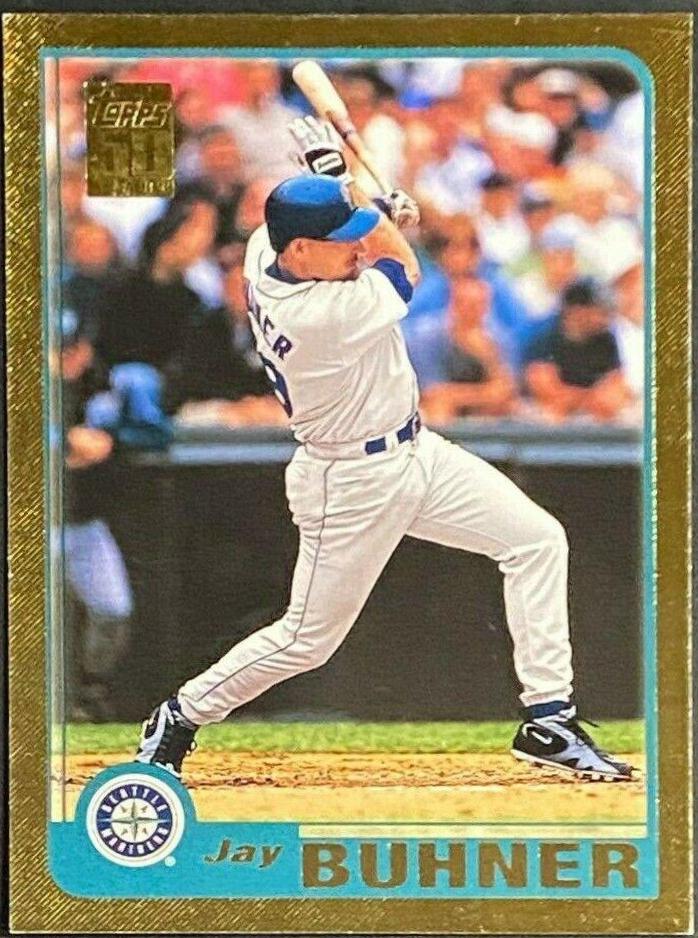 Jay Buhner #35 Baseball Cards 2001 Topps Gold