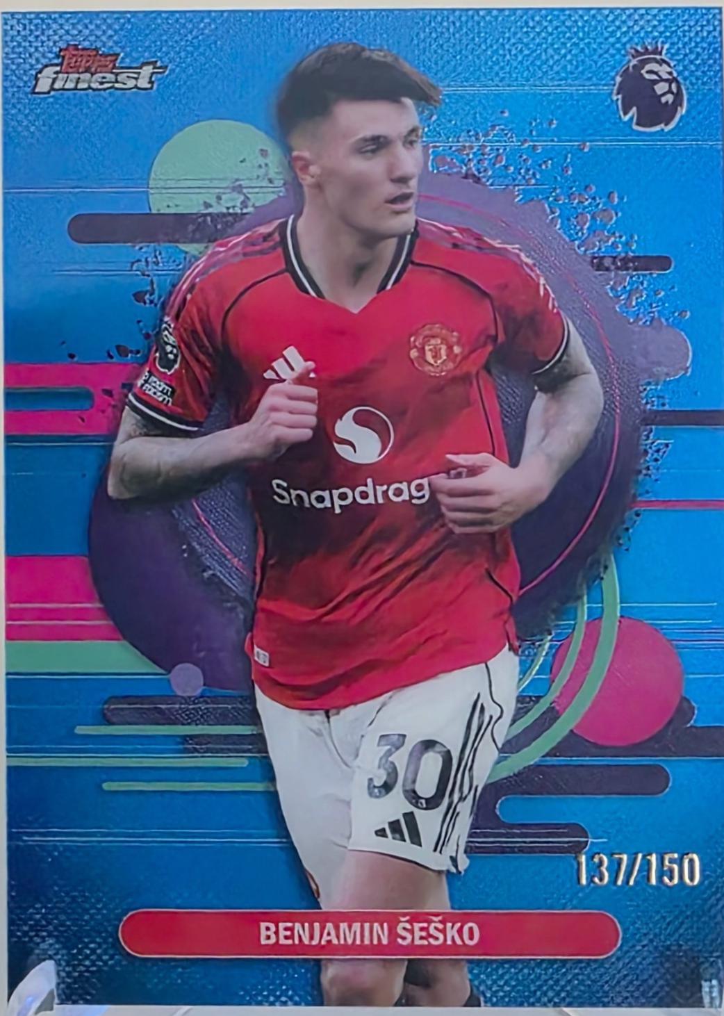 Benjamin Sesko #168 2026 Topps Finest Premier League
