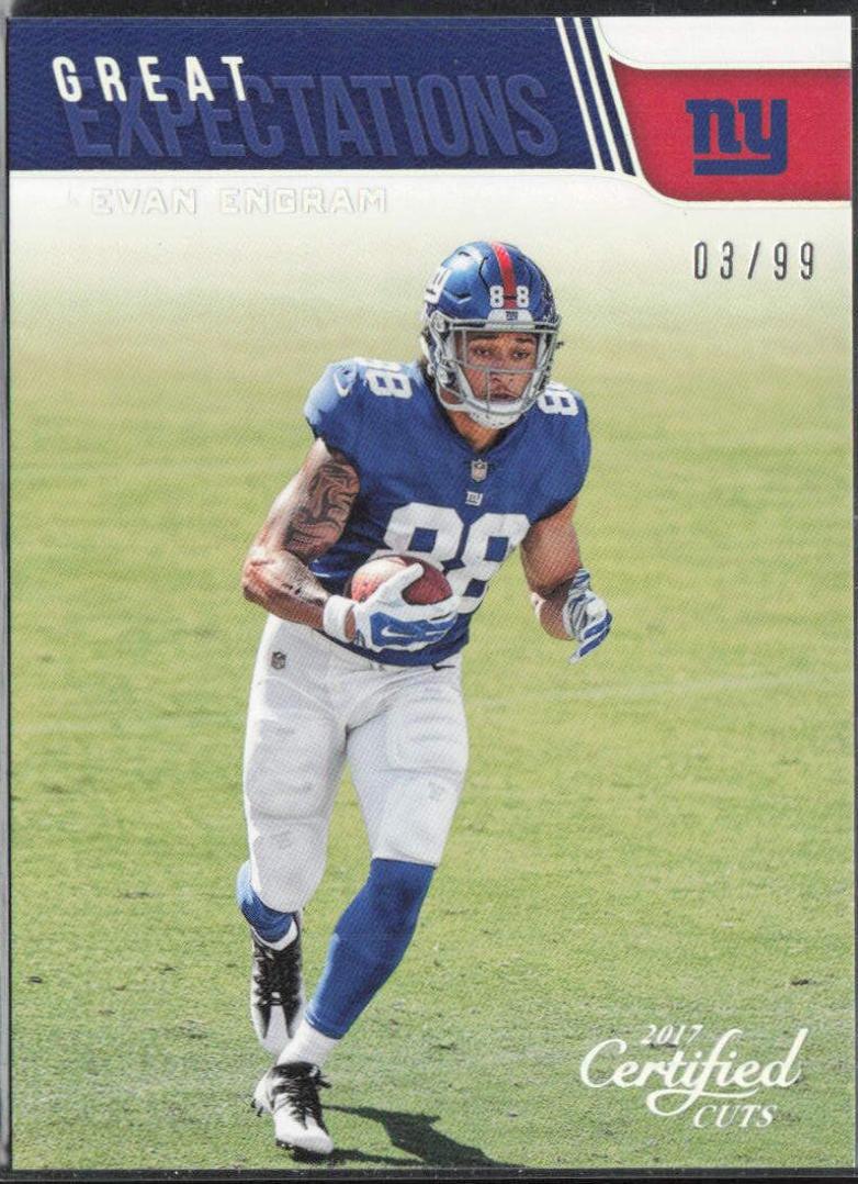 Evan Engram #13 2017 Donruss Certified Cuts Football Great Expectations