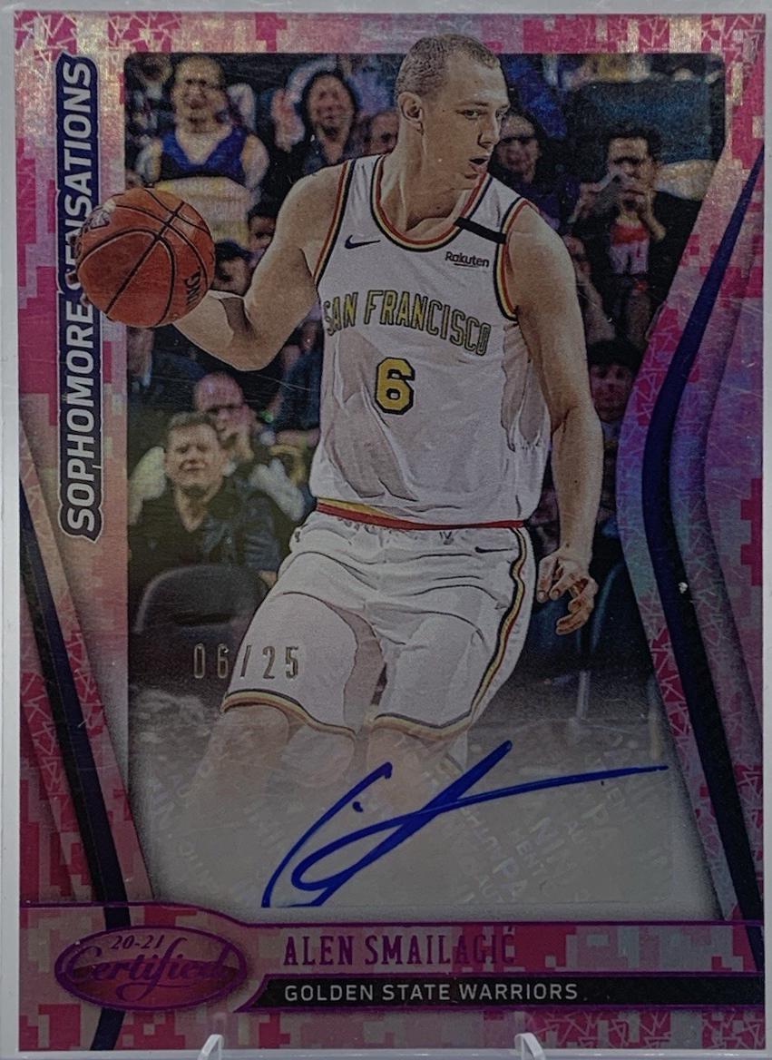 Alen Smailagic #SSA-ASM 2020-21 Panini Certified Basketball Sophomore Sensations Autographs