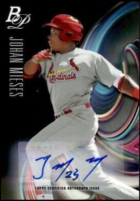 Johan Mieses #54 2018 Bowman Platinum Top Prospects Baseball