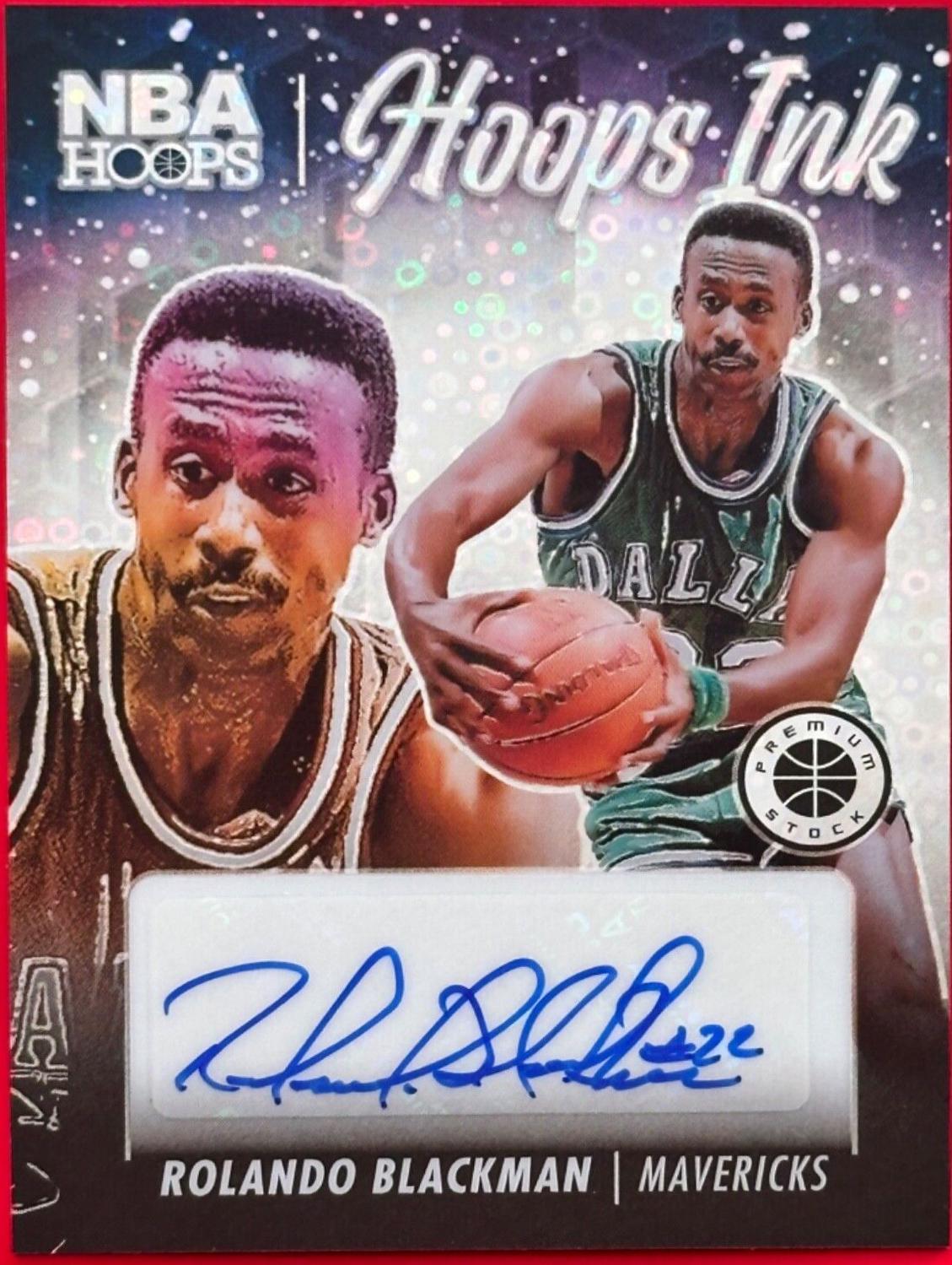 Rolando Blackman #4 Basketball Cards 2023 Panini Hoops Premium Stock Ink