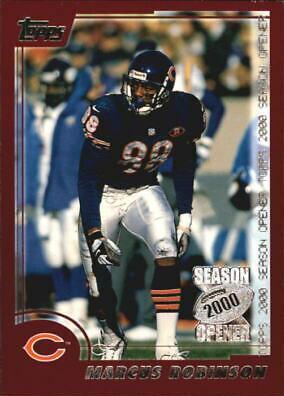 Marcus Robinson #37 Football Cards 2000 Topps Season Opener
