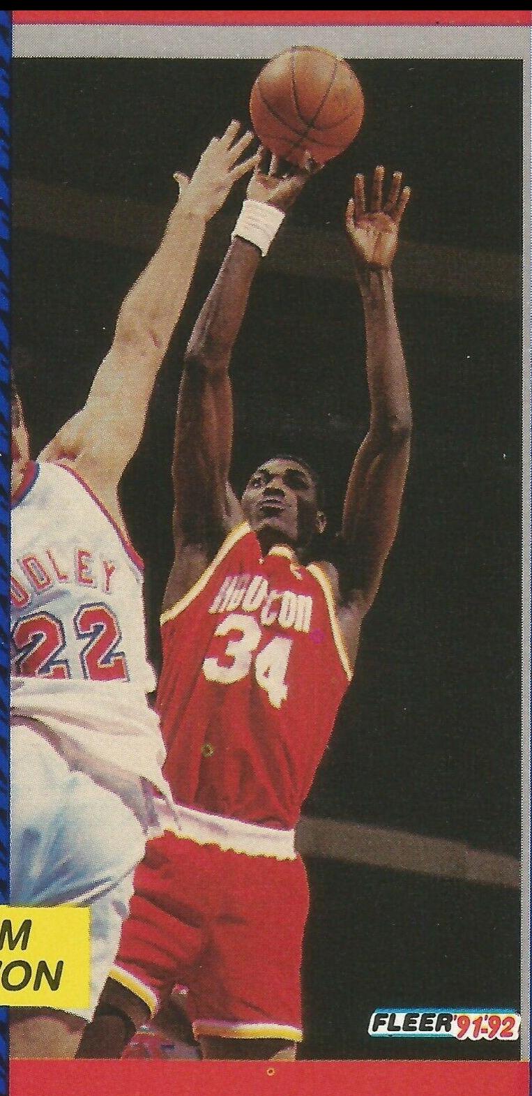 Hakeem Olajuwon #381 Basketball Cards 1991 Fleer
