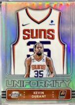 Kevin Durant #7 Basketball Cards 2022 Panini Contenders Optic Uniformity