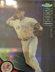 Derek Jeter [Refractor] #100 Baseball Cards 2001 Finest Prices