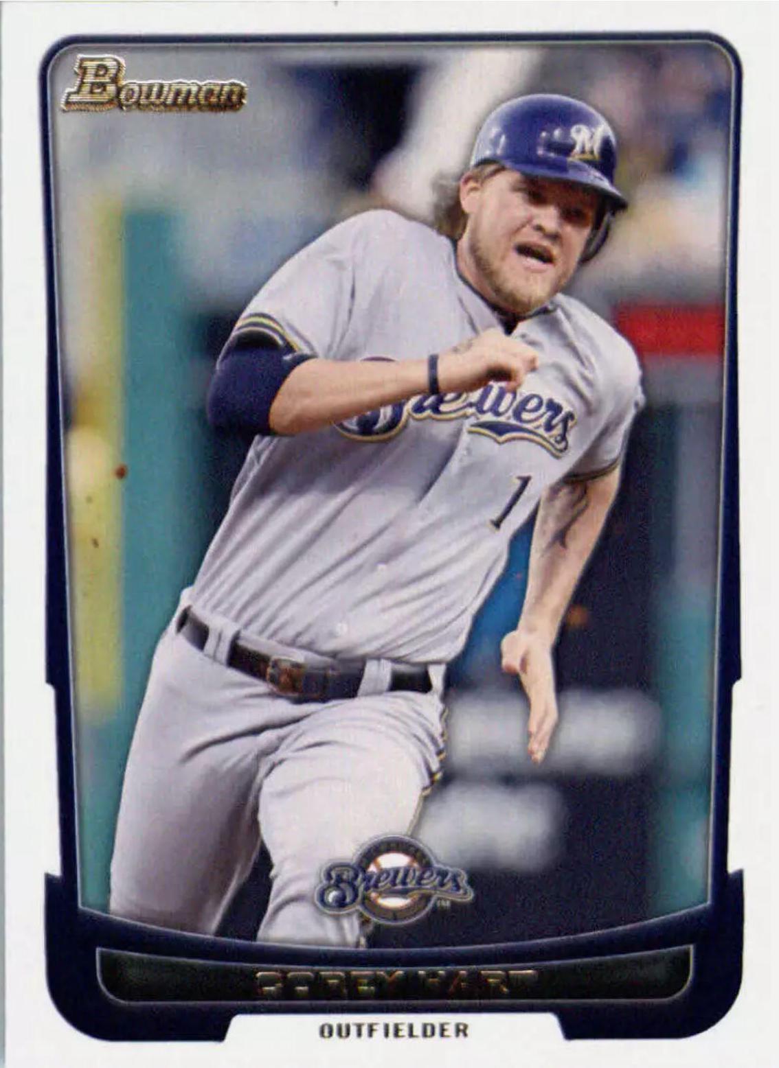 Corey Hart #4 Baseball Cards 2012 Bowman