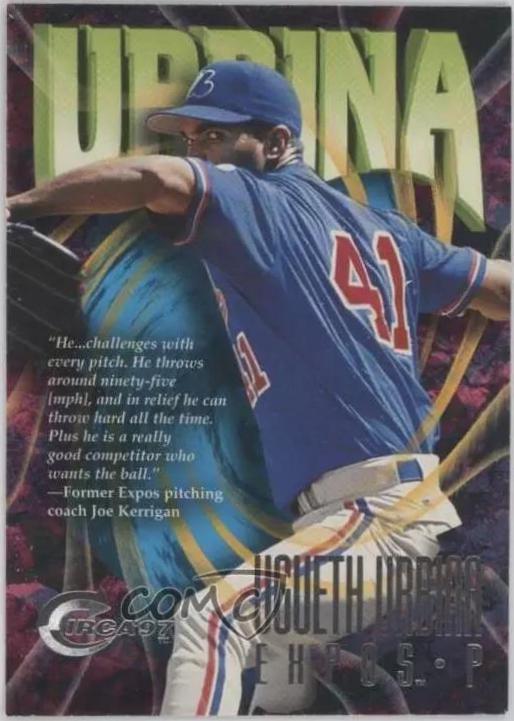 Ugueth Urbina #62 Baseball Cards 1997 Circa