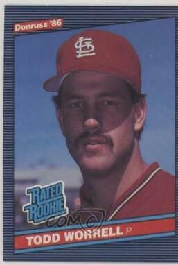 Todd Worrell #43 Baseball Cards 1986 Donruss