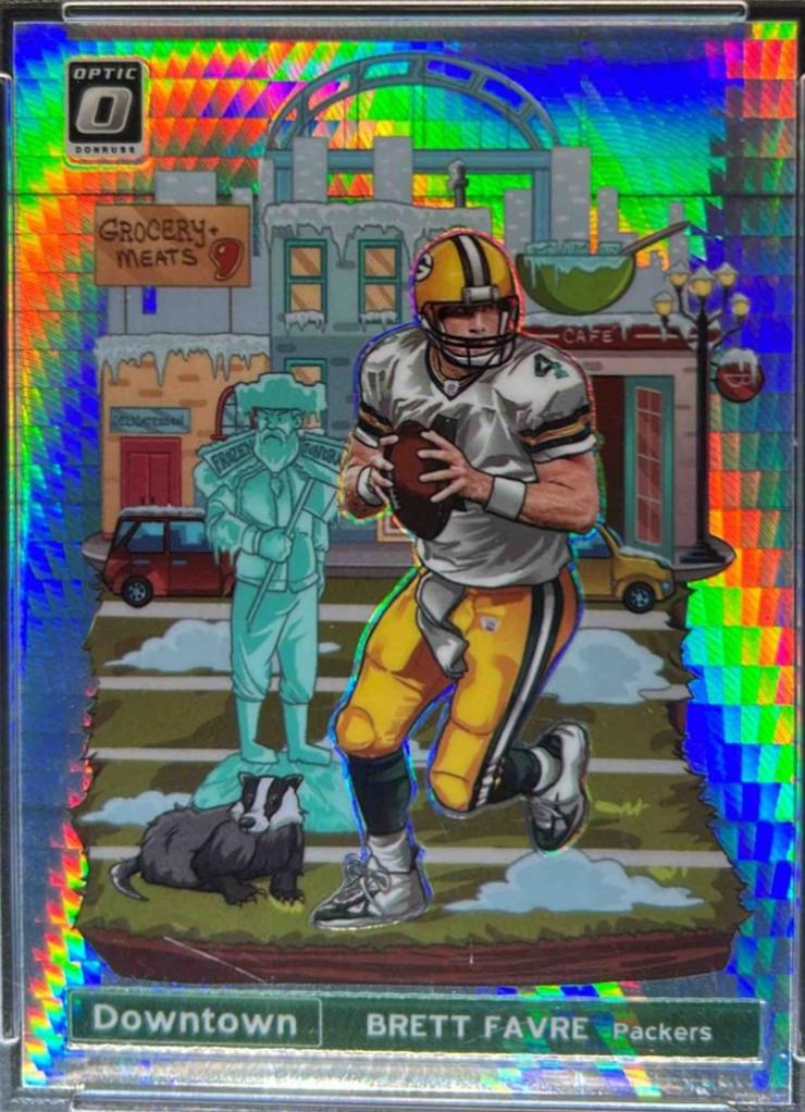 Brett Favre #DT-12 Football Cards 2019 Donruss Optic Downtown