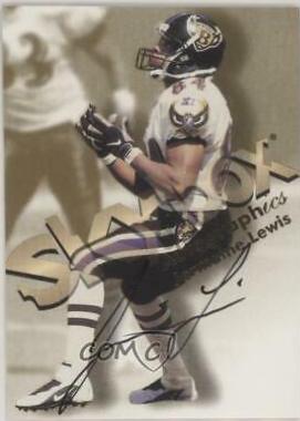 Jermaine Lewis Football Cards 1998 Skybox Premium Autographics