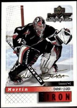 Martin Biron #25 Hockey Cards 1999 Upper Deck MVP