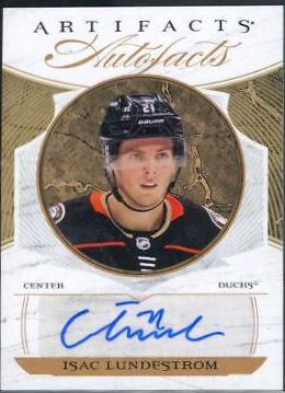 Isac Lundestrom #AF-IL Hockey Cards 2022 Upper Deck Artifacts Auto Facts
