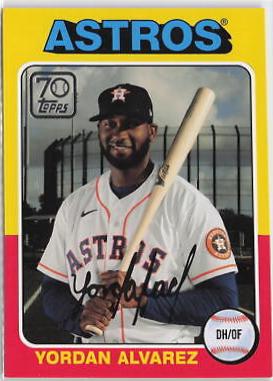 Yordan Alvarez #70YT-25 Baseball Cards 2021 Topps 70 Years of Baseball