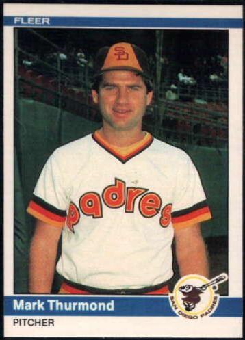 Mark Thurmond #315 Baseball Cards 1984 Fleer