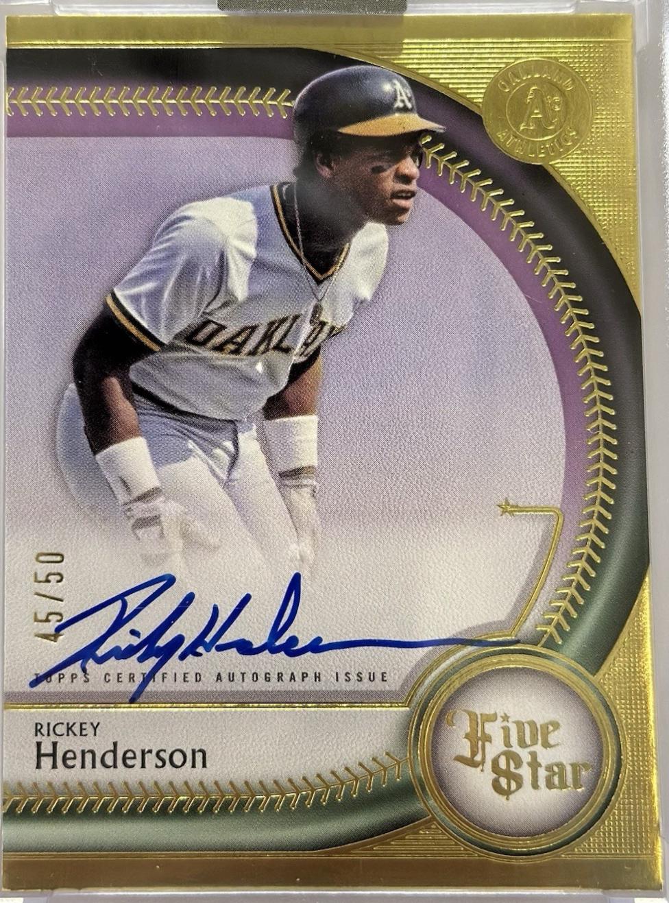 Rickey Henderson [Purple] #FSA-H
