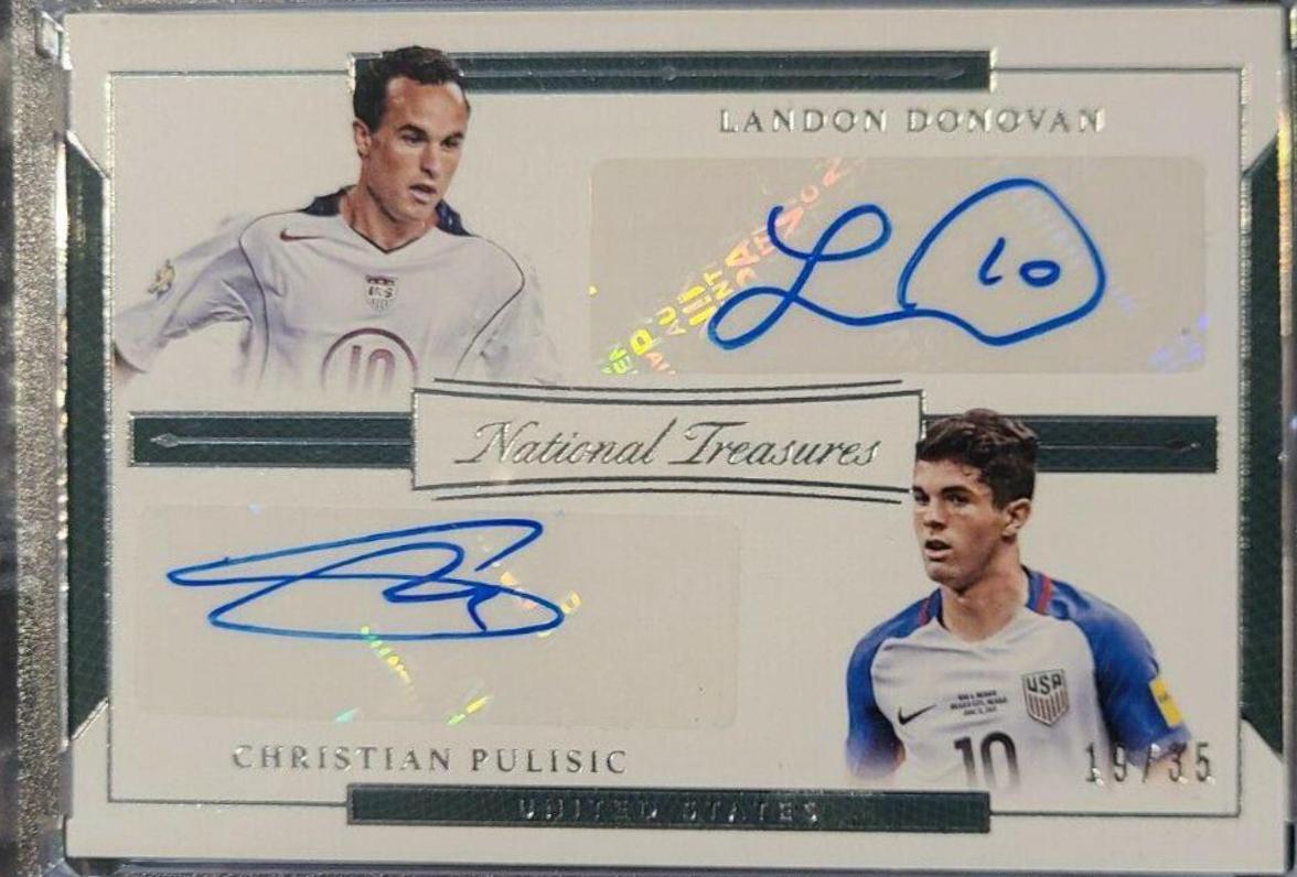 Christian Pulisic #35 Soccer Cards 2018 Panini National Treasures