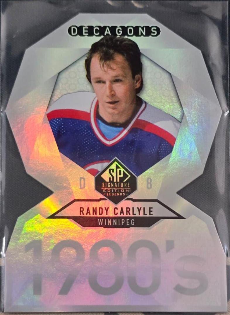 Randy Carlyle #DC-29 Hockey Cards 2020 SP Signature Edition Legends Decagons