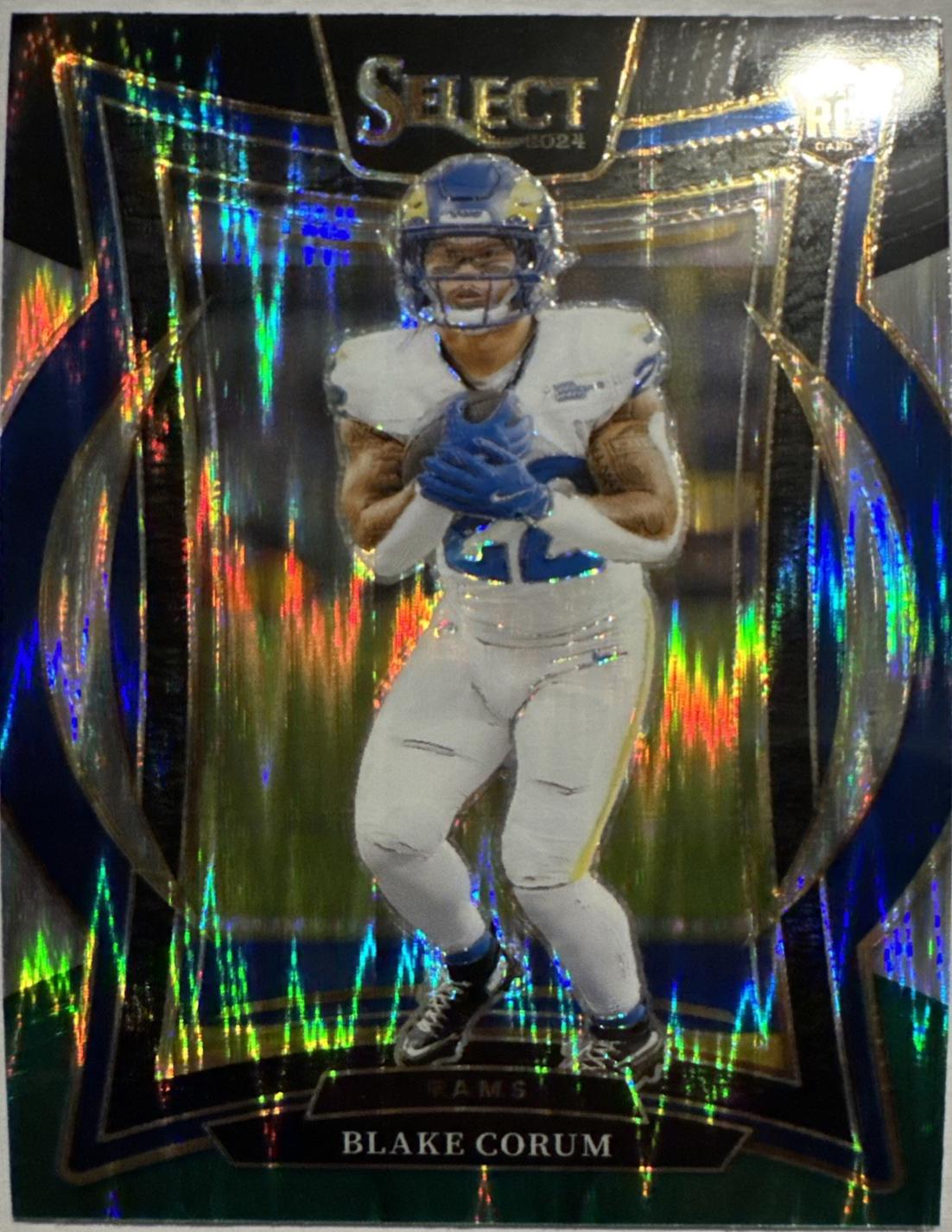 2024 Blake Corum [Black Green Prizm Shock] #9