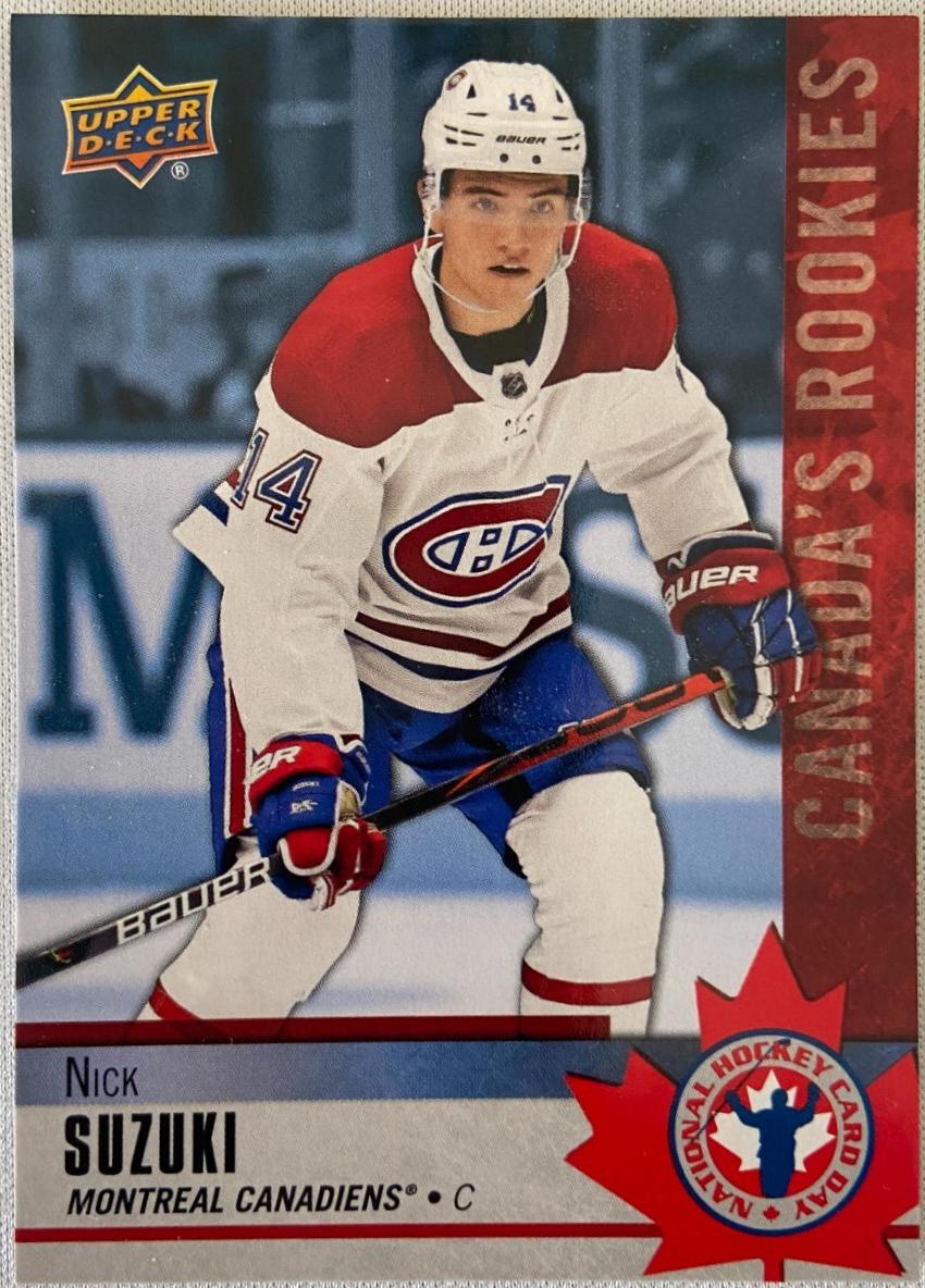 Nick Suzuki #CAN-1 Hockey Cards 2020 Upper Deck National Hockey Card Day Canada