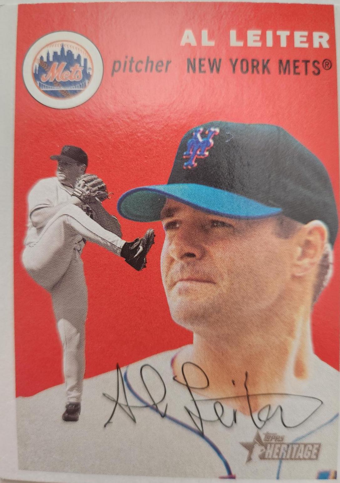 Alois Terry Leiter #44 Baseball Cards 2003 Topps Heritage