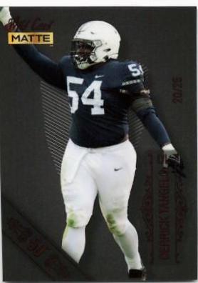 Derrick Tangelo #MB-34 2022 Wild Card Matte Black Football