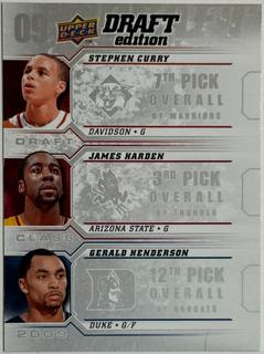 Gerald Henderson / James Harden / Stephen Curry