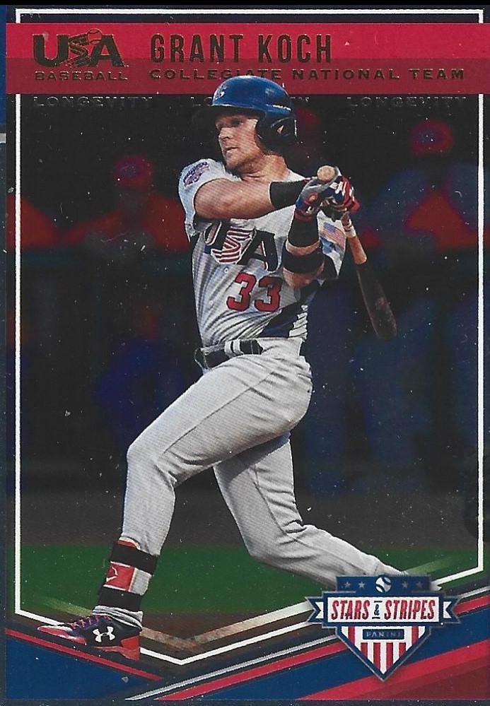 Grant Koch #9 Baseball Cards 2018 Panini Stars & Stripes USA