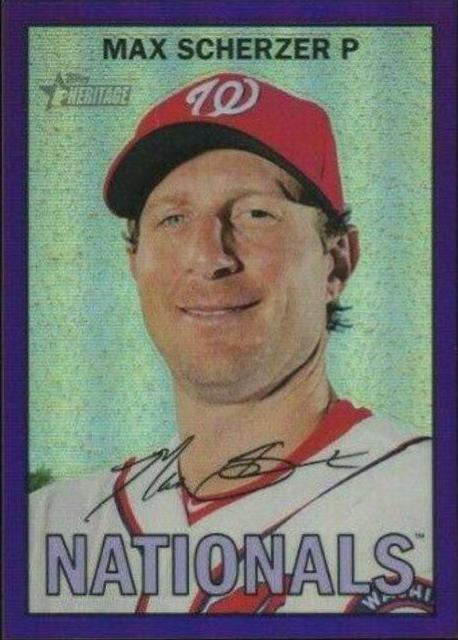 Max Scherzer [Chrome Purple Refractor] #459