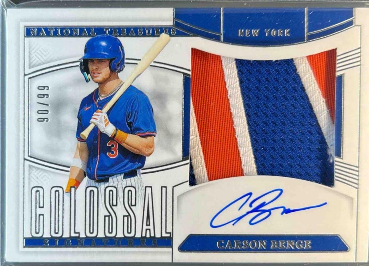 Carson Benge #5 Prices | 2025 Panini National Treasures Colossal