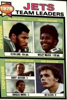 Kevin Long, Wesley Walker, Bobby Jackson, Burgess Owens, Joe Klecko