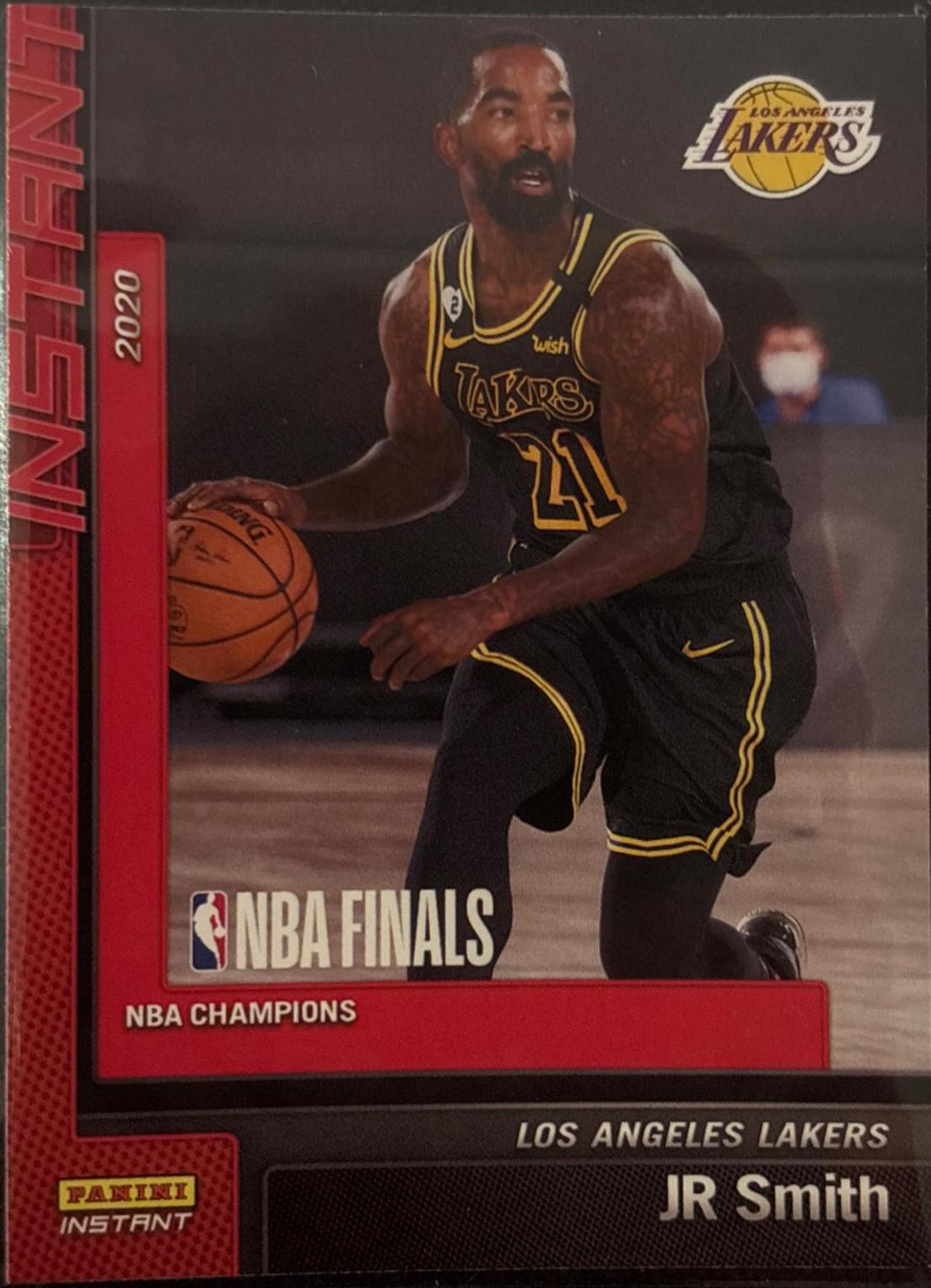 JR Smith #18 Basketball Cards 2019 Panini Instant Lakers NBA Champions
