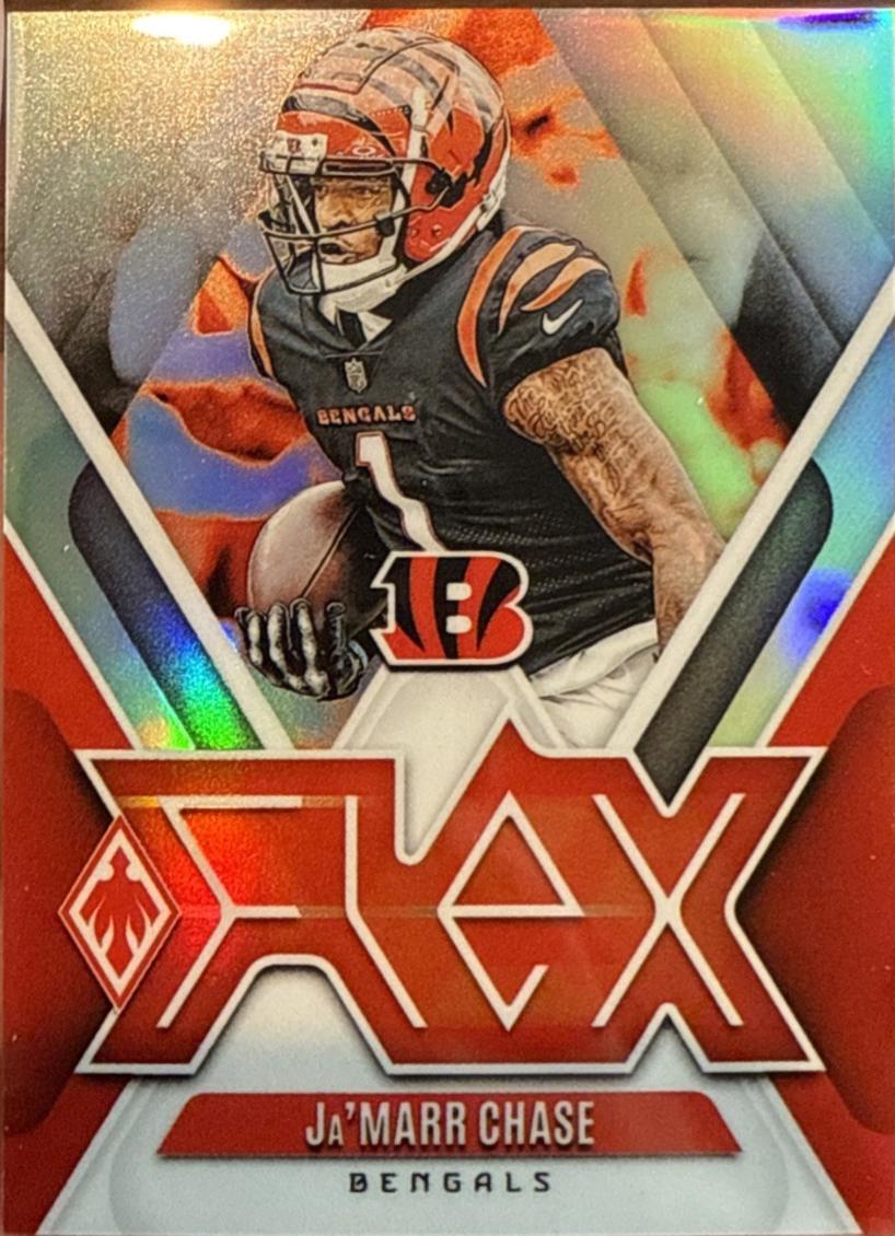 Ja'Marr Chase #F-JCE Football Cards 2024 Panini Phoenix Flex