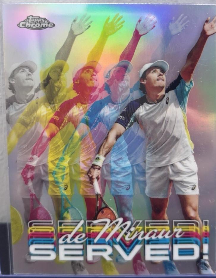 Alex de Minaur #SER-AM Tennis Cards 2024 Topps Chrome Served