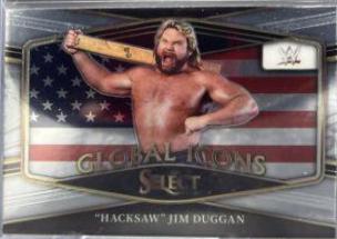 Hacksaw Jim Duggan #2 Wrestling Cards 2022 Panini Select WWE Global Icons