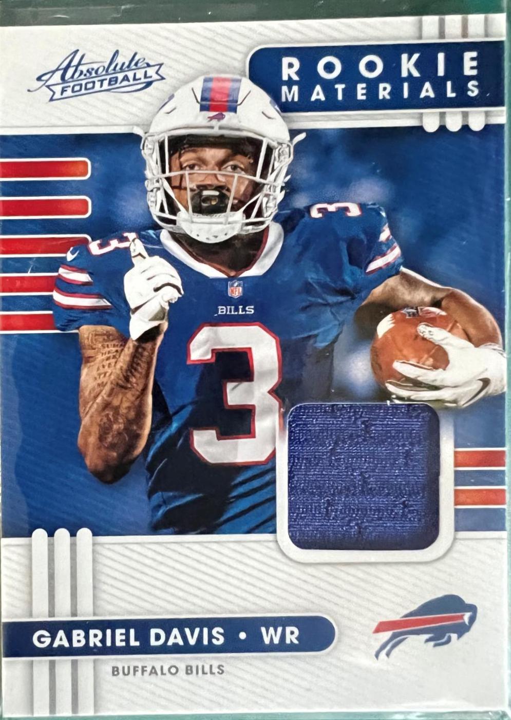 Gabriel Davis #39 Football Cards 2020 Panini Absolute Rookie Materials