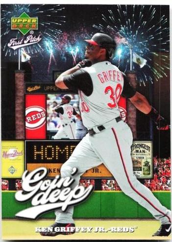 Ken Griffey Jr #GD-20 Baseball Cards 2006 Upper Deck First Pitch Goin' Deep