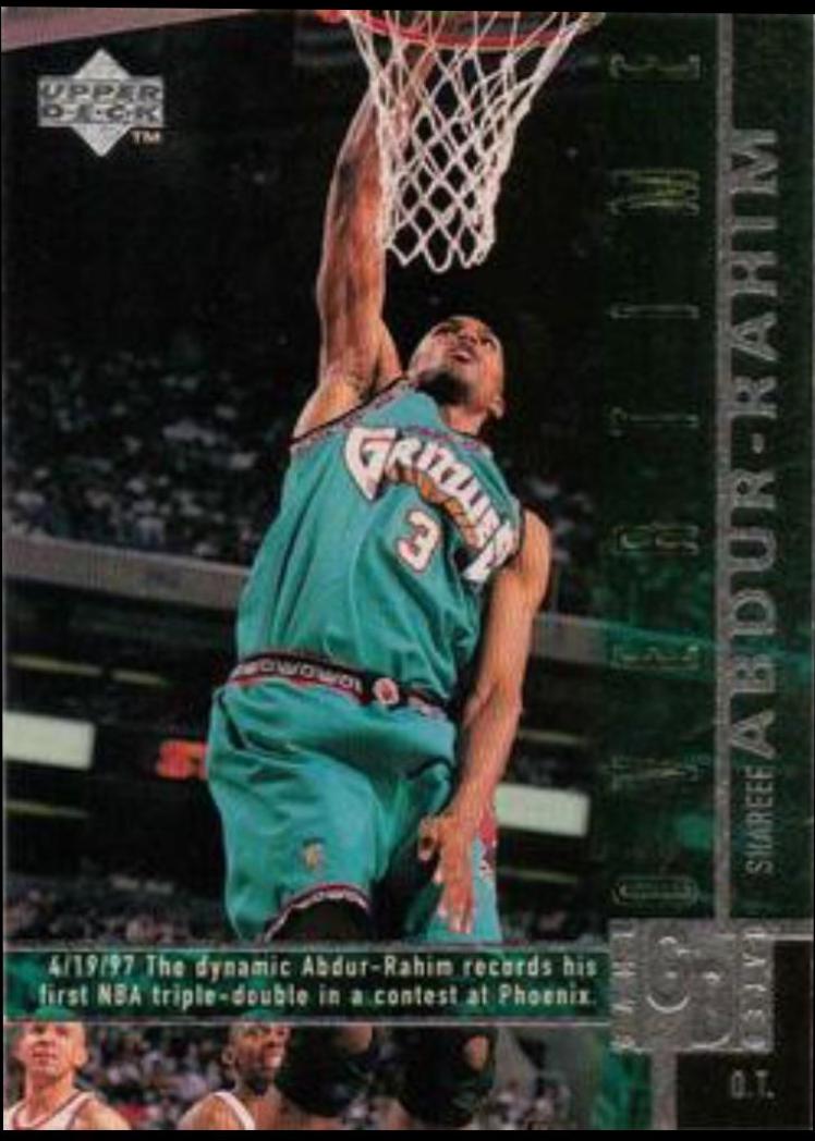 Shareef Abdur-Rahim #329 1997-98 Upper Deck Basketball
