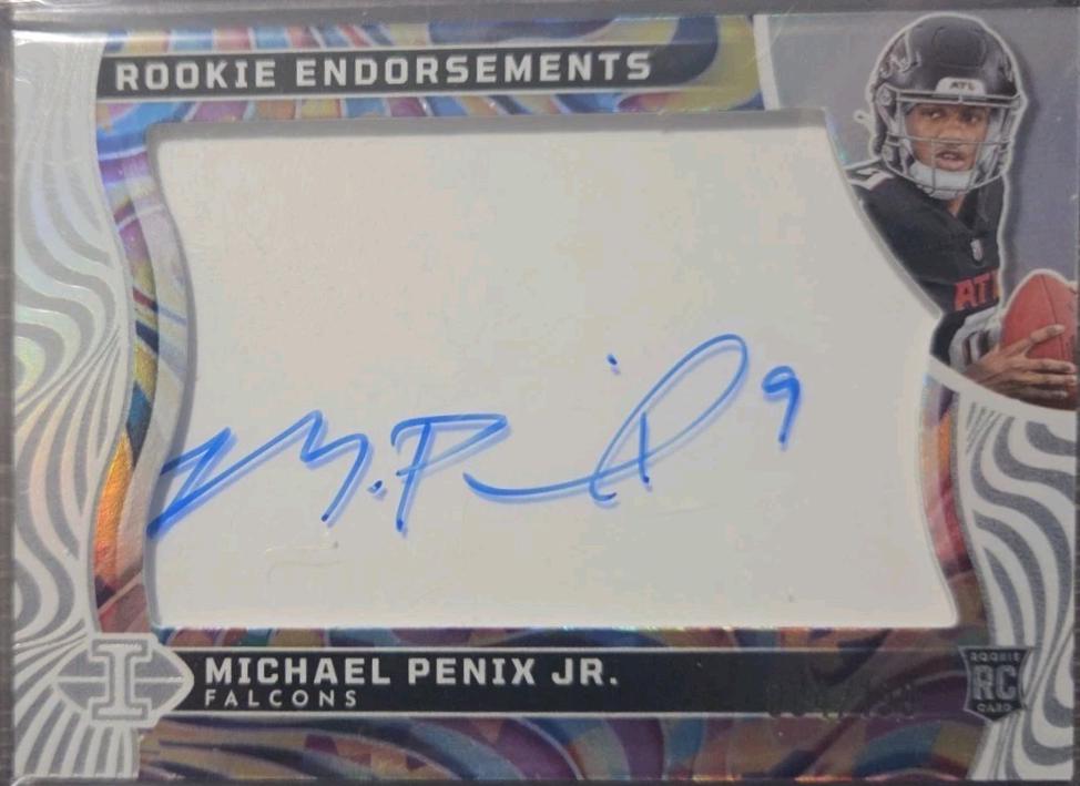 Michael Penix Jr. #2 Football Cards 2024 Panini Illusions Rookie Endorsement