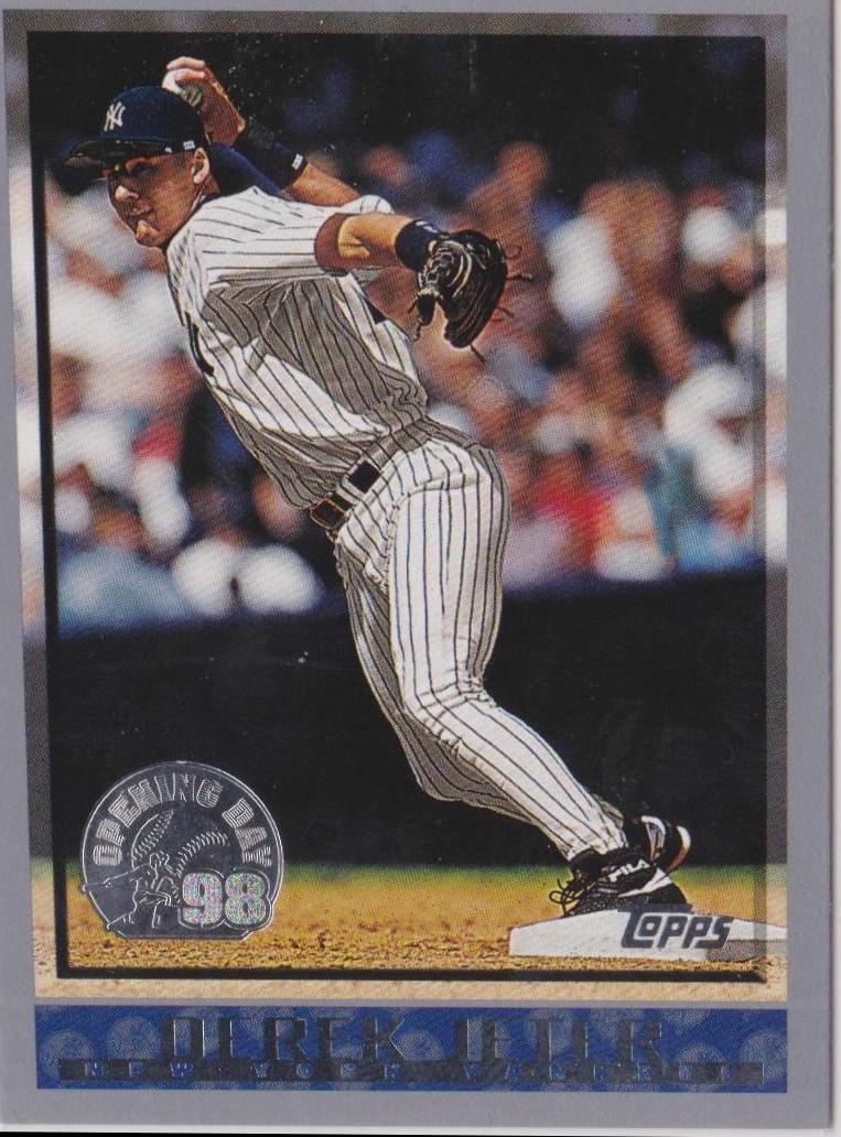 Derek Jeter #83 Baseball Cards 1998 Topps Opening Day
